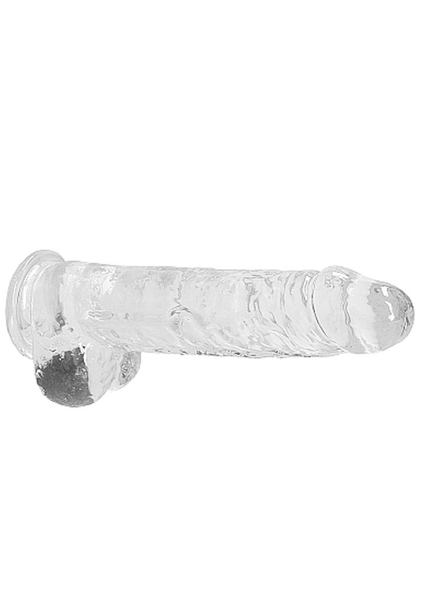 Фаллоимитатор Realrock Crystal Clear 9", 22 см (прозрачный)