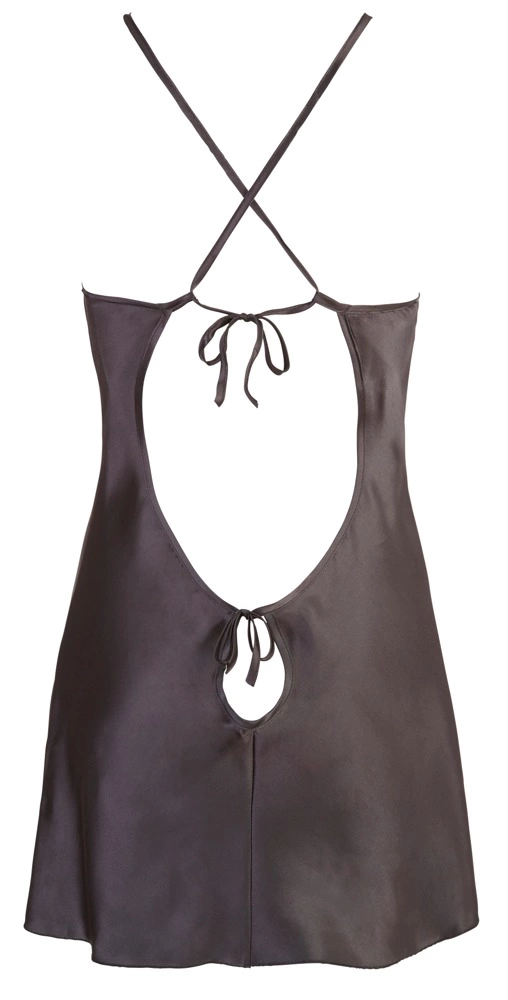 Сорочка Cottelli Lingerie Satin Chemise, XXL (черный)