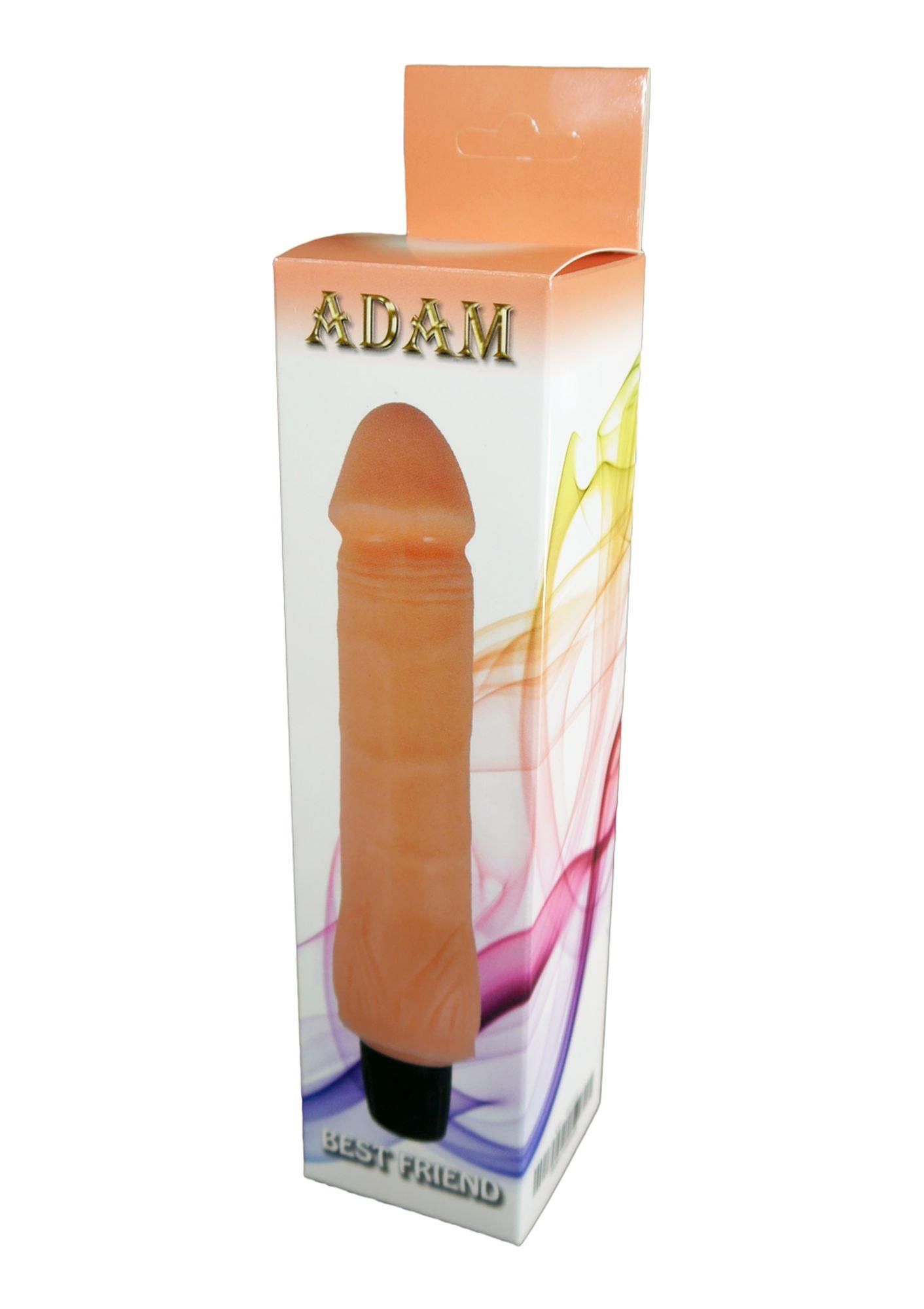 Реалистичный вибратор Boss Adam, 22,5 см (телесный)