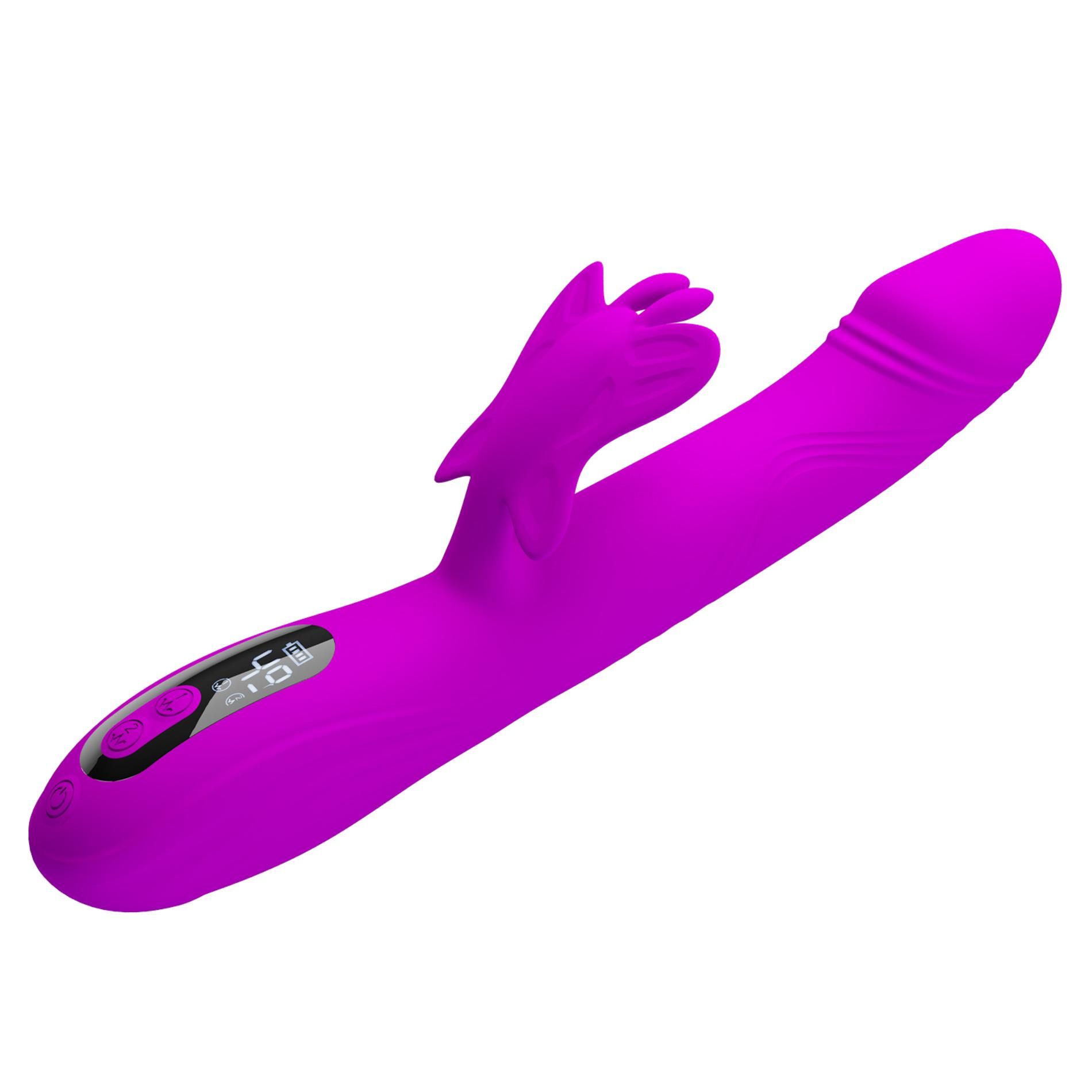 Вибратор-кролик Pretty Love Bella Purple, 24 см (фиолетовый)