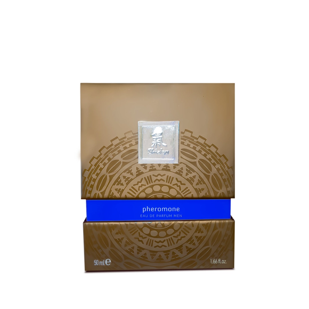 Духи з феромонами для чоловіків Hot Shiatsu Pheromon Fragrance Man Darkblue, 50 мл