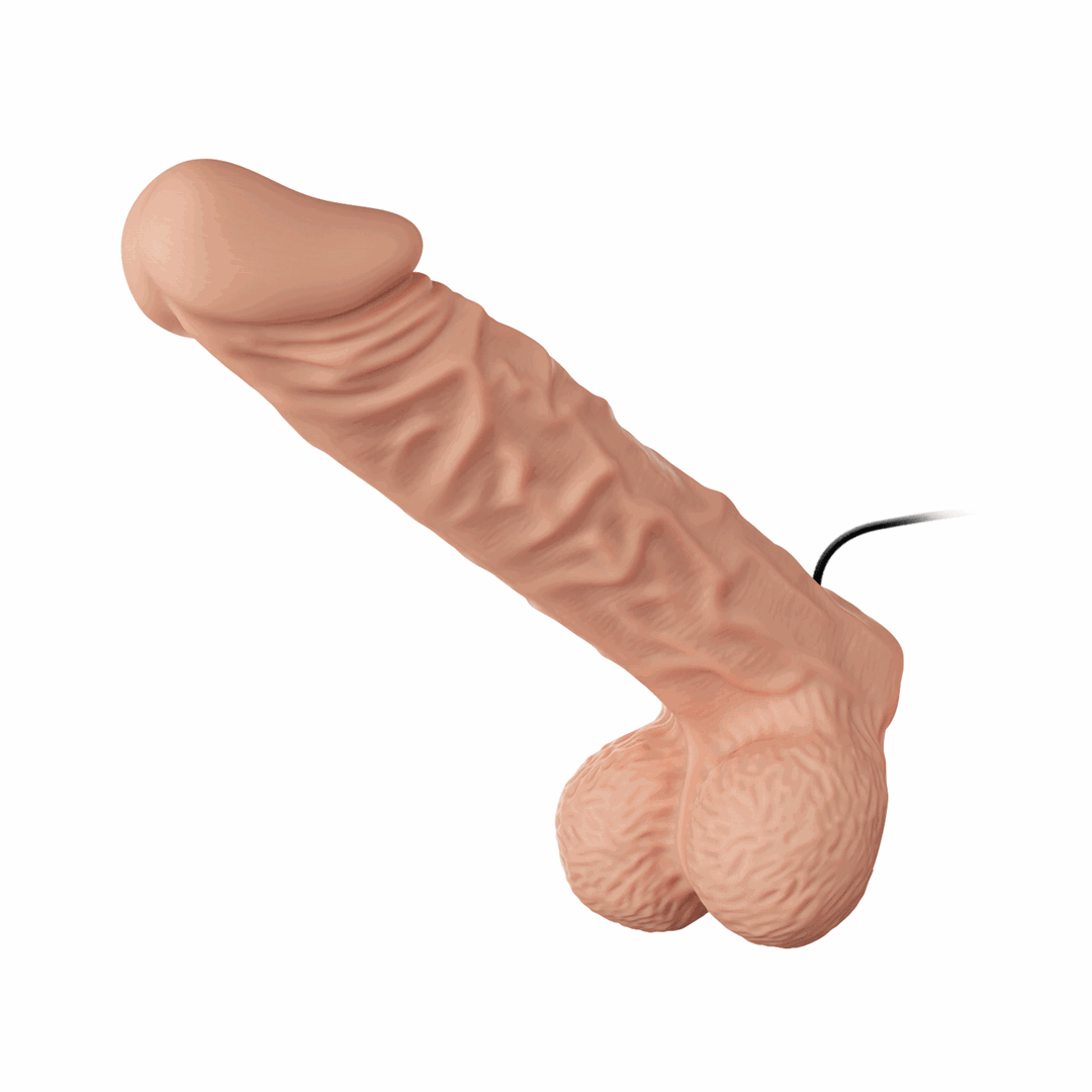 BAILE Ultra Passionate - Strapon, W kolorze cielistym, 24 cm