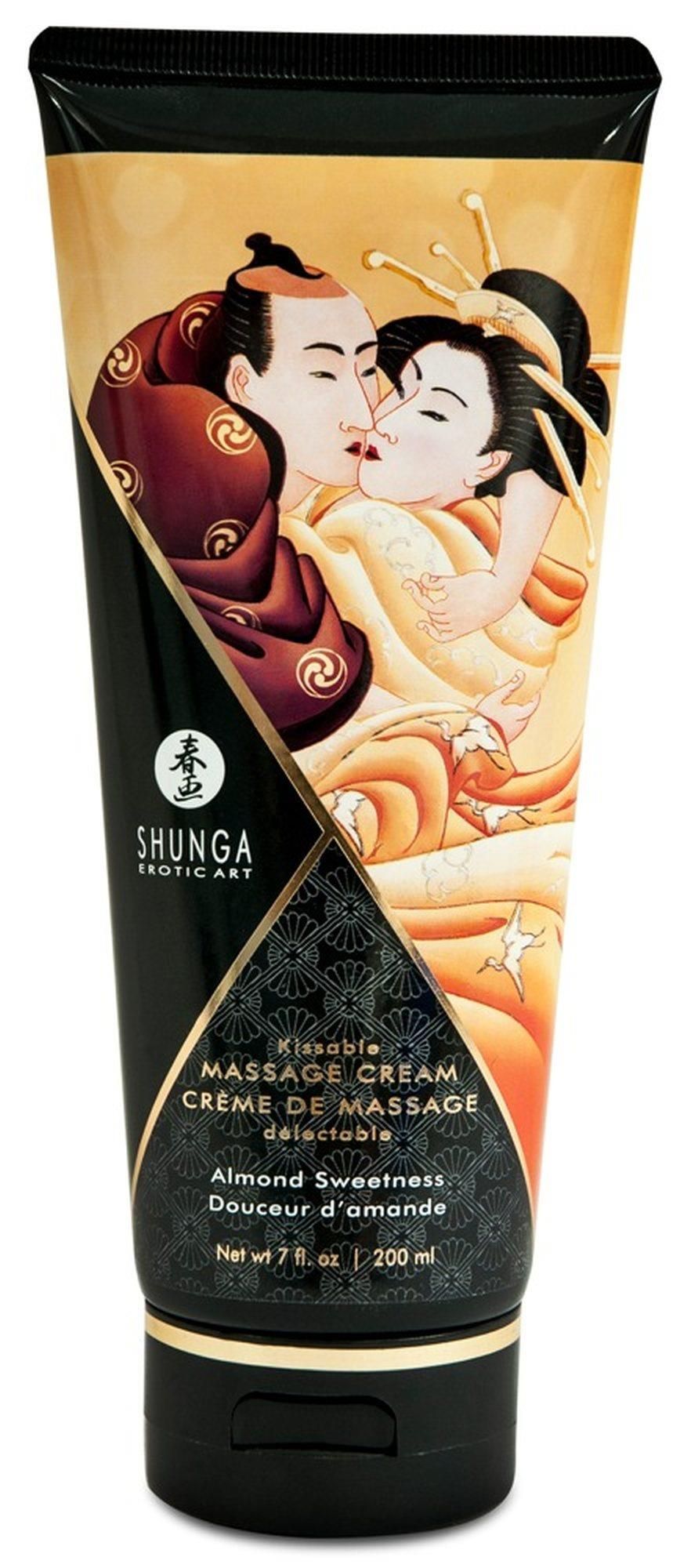 Масажний крем Shunga солодкий мигдаль, 200 мл