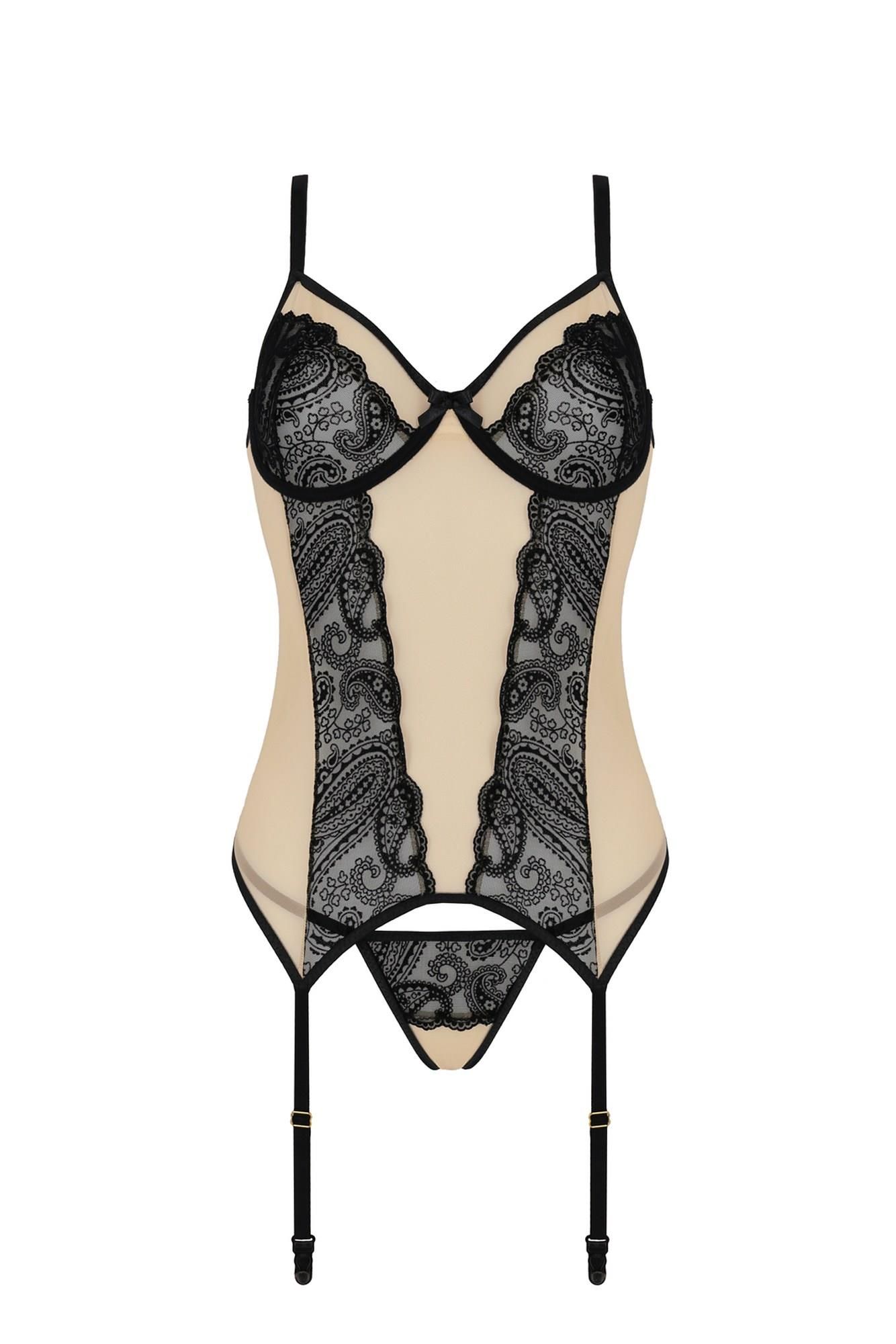 Seksowny komplet Casmir Daisy, XXL/XXXL (beżowy)