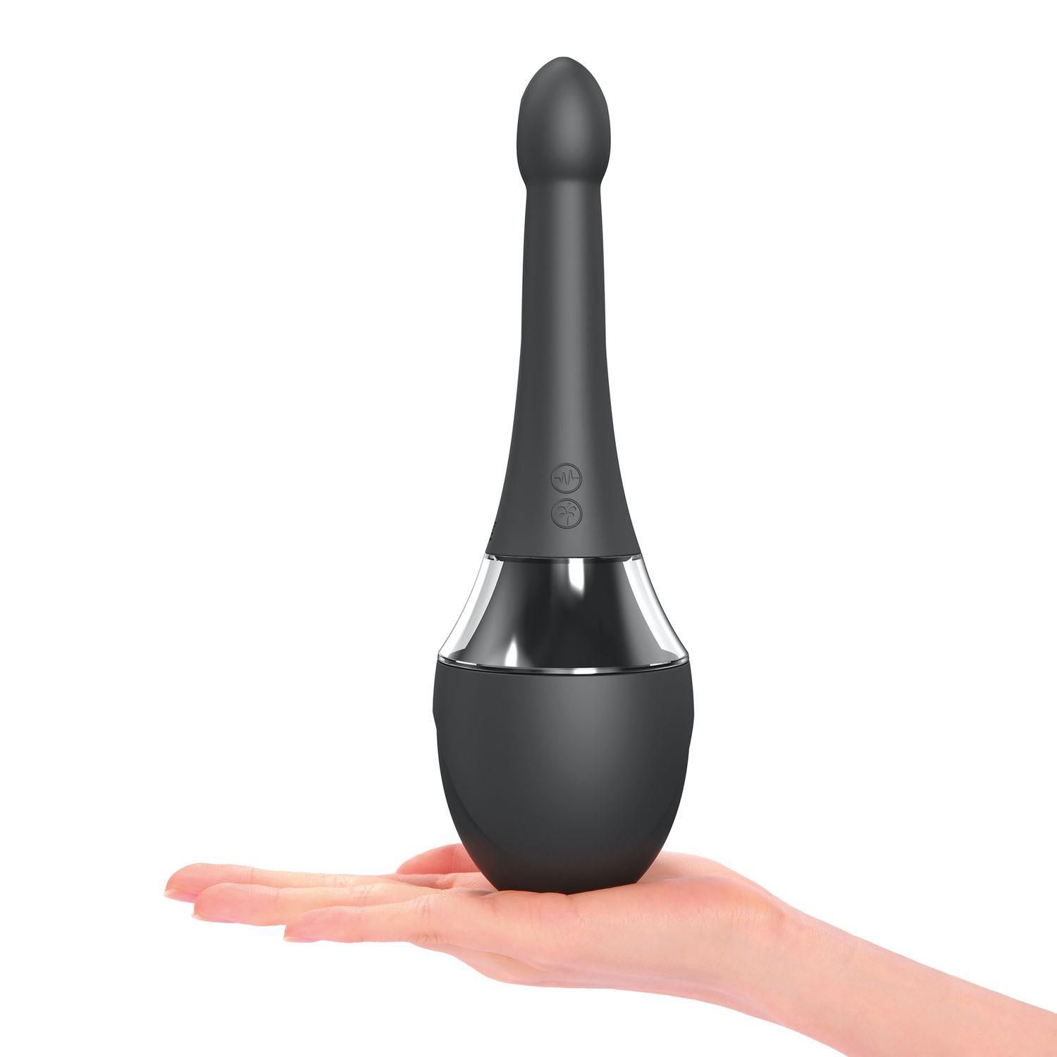 Автоматический анальный душ с вибрацией Dorcel Douche Mate Pro, 200 мл (черный)