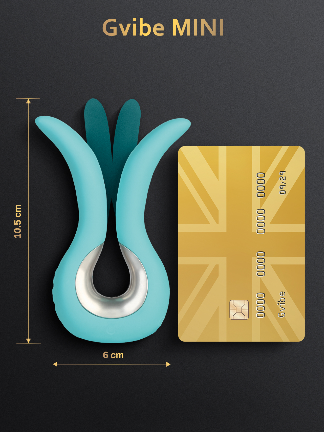 Вибратор Gvibe Mini, 10,5 см (мятный)