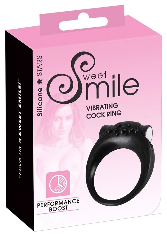 Виброкольцо Sweet Smile Stayer, 5,2 см (черный)