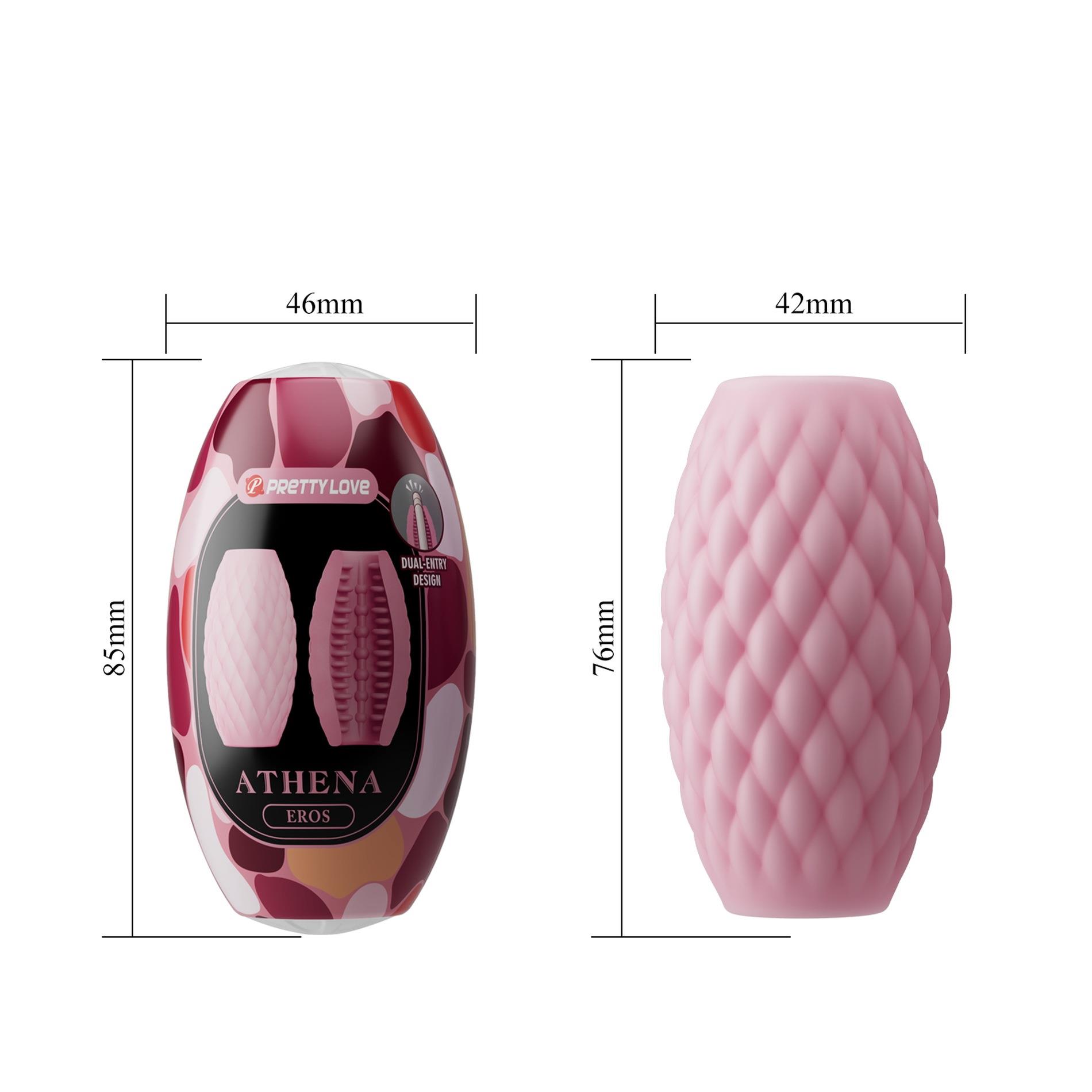 Мастурбатор Pretty Love Athena Eros, 7.6 см (розовый)