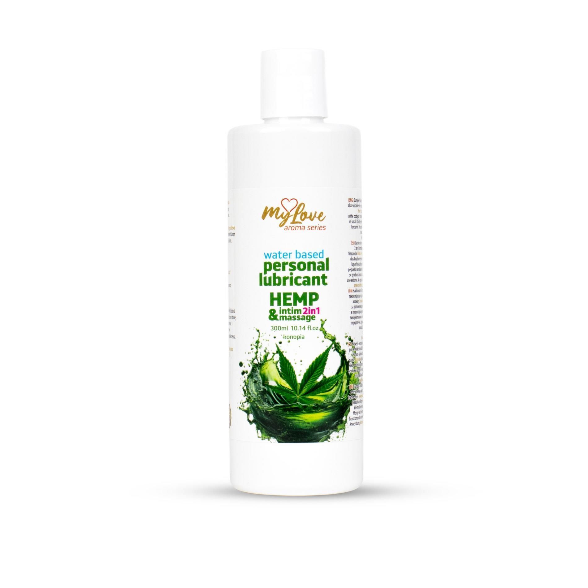 Lubrykant MyLove Aroma Series Intim&Massage 2in1 Hemp, 300 ml