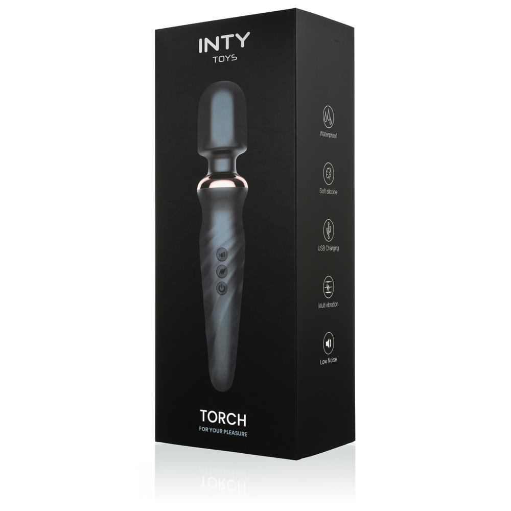 Вибромассажер Inty Toys Torch, 23 см (черный)