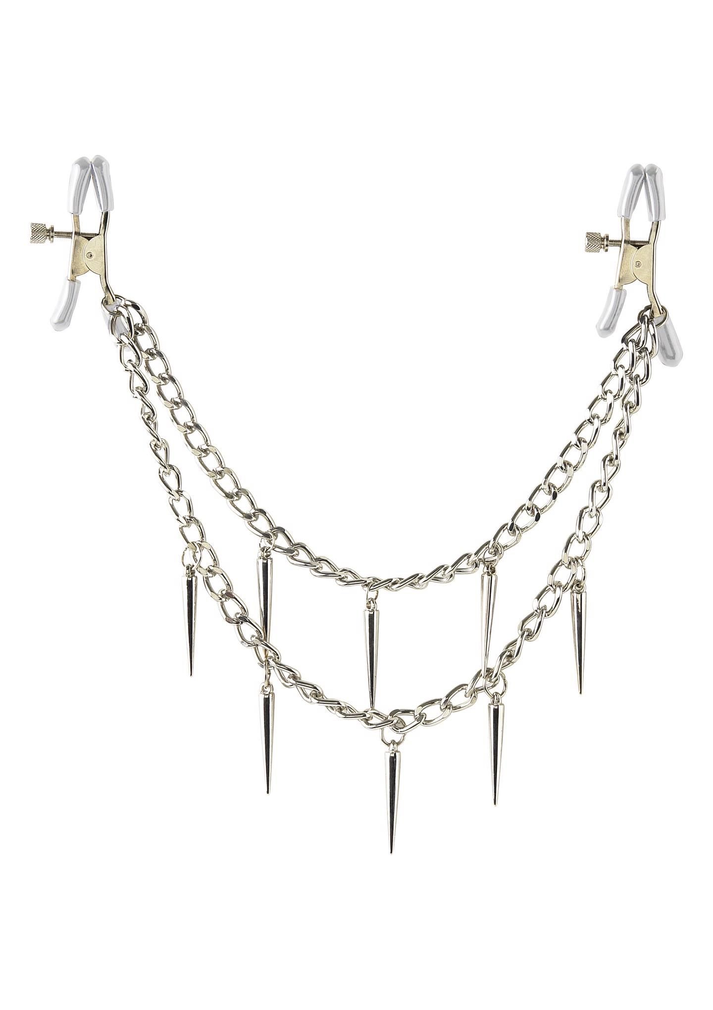 Зажимы для сосков Fetish Fantasy Rock Hard Nipple Clamps (серебристый)