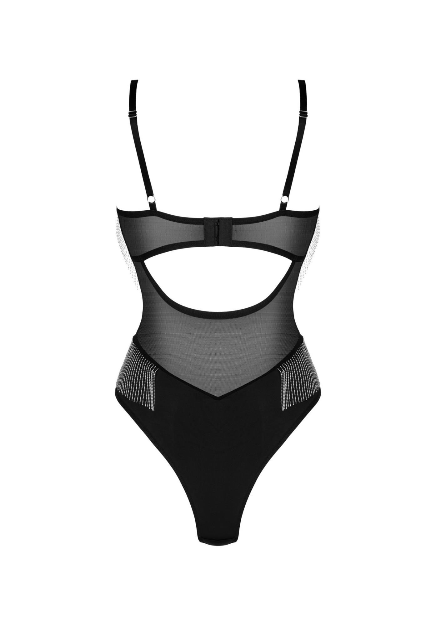 Боди Obsessive Milladis, XS/S (черный)