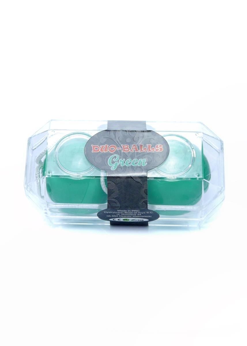 Вагинальные шарики Boss Series Duo Balls, 21 см (зеленый)