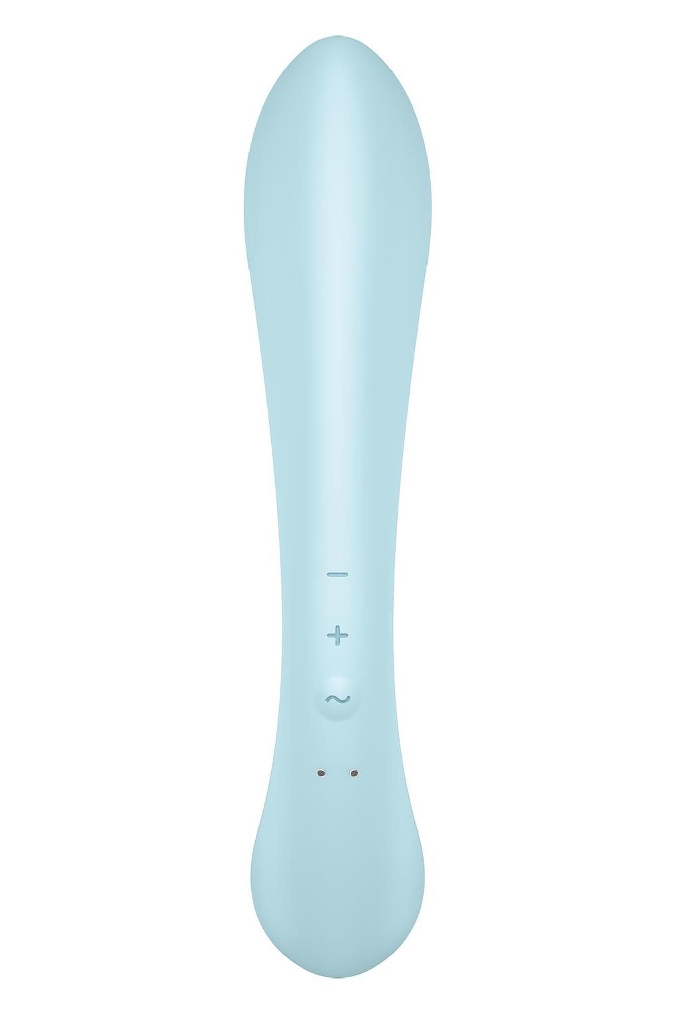 Wibrator króliczek Satisfyer Triple Oh, 24 cm (niebieski)
