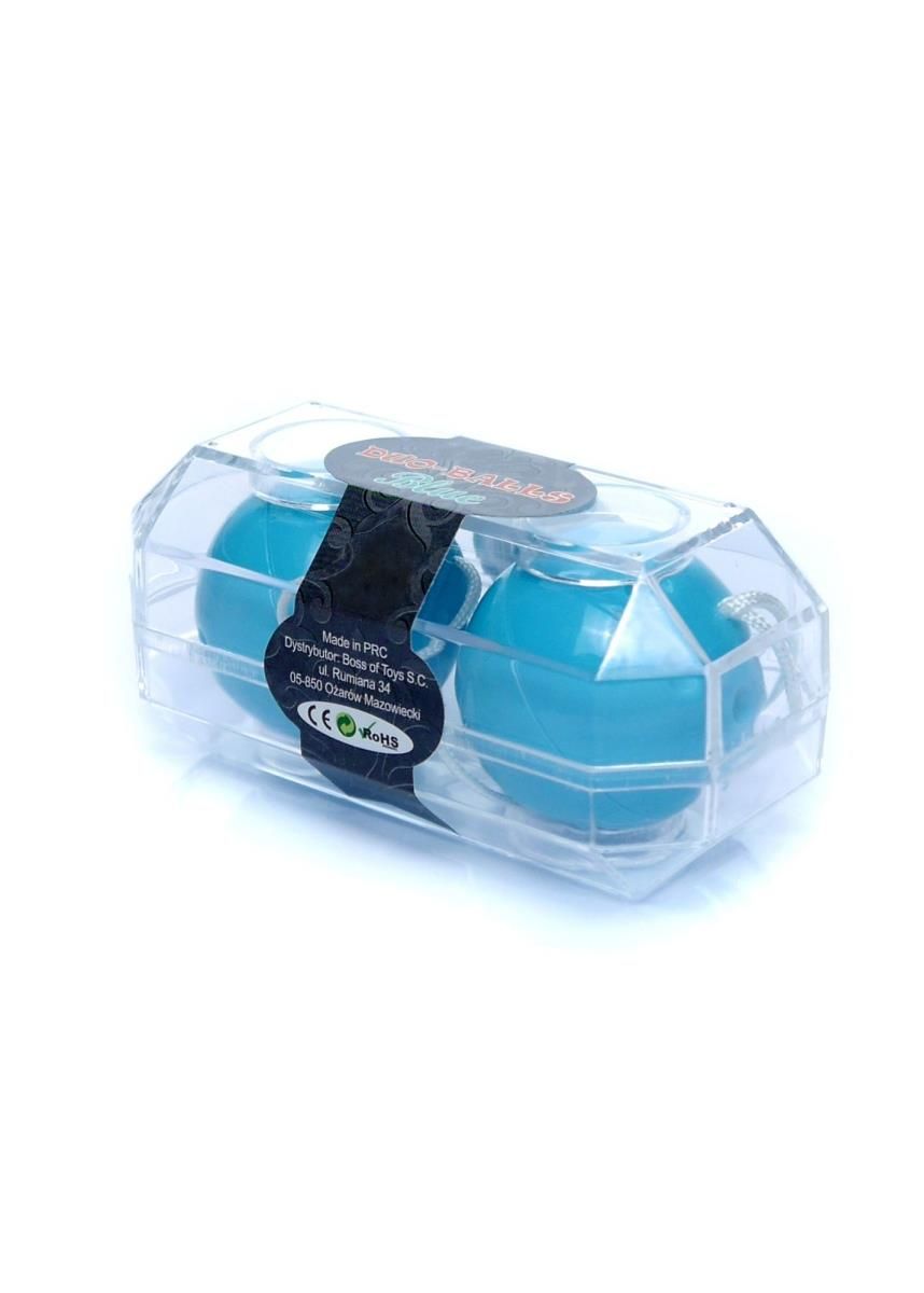 Вагинальные шарики Boss Series Duo Balls, 21 см (голубой)