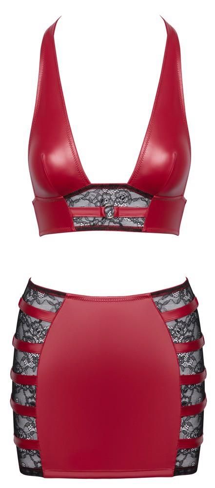 Комплект Cottelli Party Top & Skirt, M (красный)