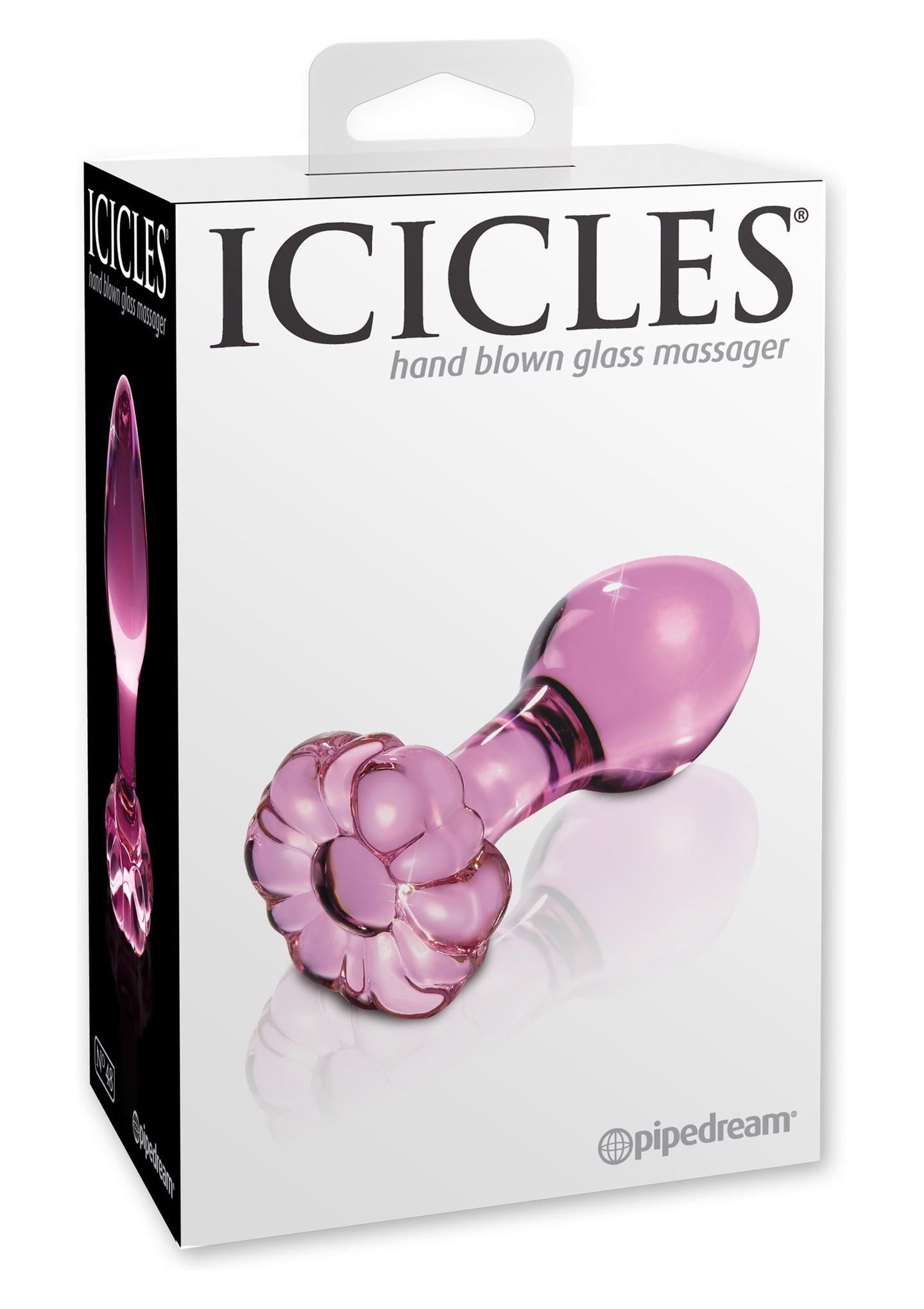 Анальна пробка Pipedream Icicles No.48, 7,5 см (рожевий)