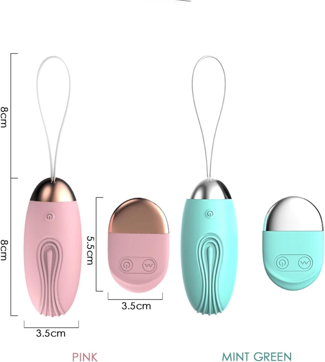 Виброяйцо Argus Remote Vibrating Egg, 7.9 см (мятный)