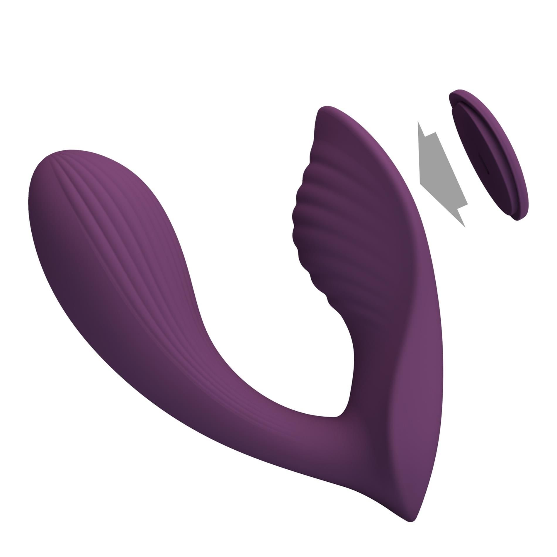 Wibrator do majtek Pretty Love Franz, 11 cm (fioletowy)