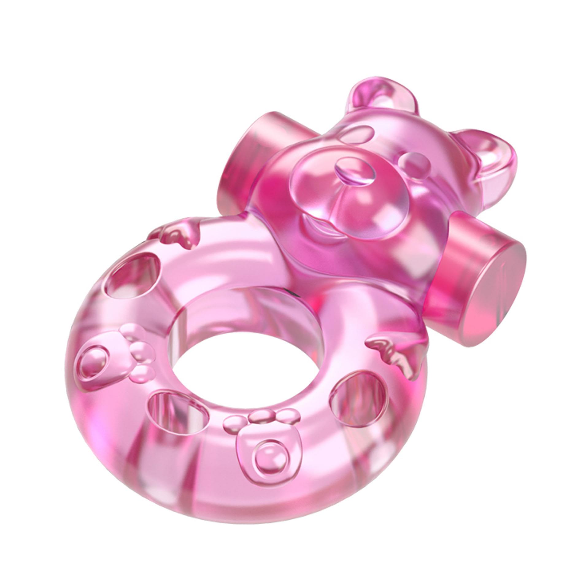 Эрекционное кольцо Baile Bear Cock Ring, 5.3 см (розовый)