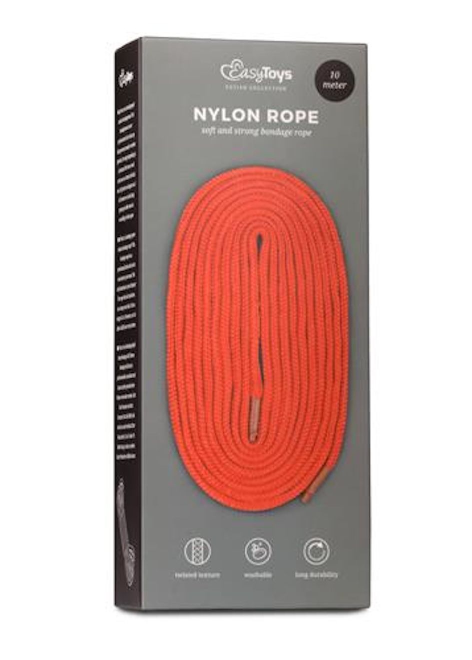 Веревка EasyToys Bondage Rope, 10 м (красный)