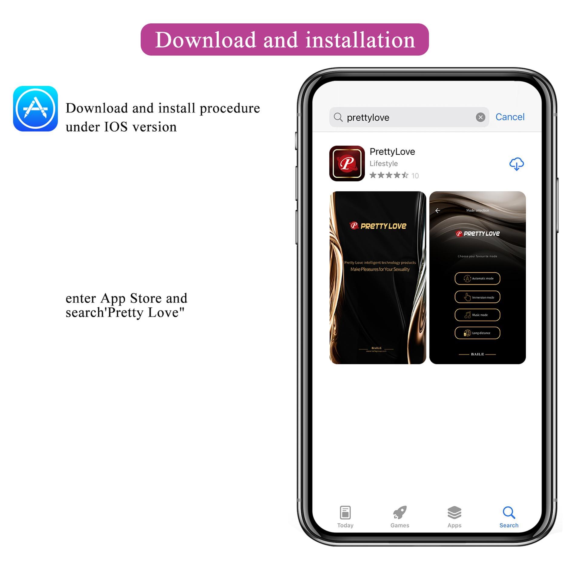Wibrator z aplikacją Pretty Love Hazelynn, 11 cm (różowy)