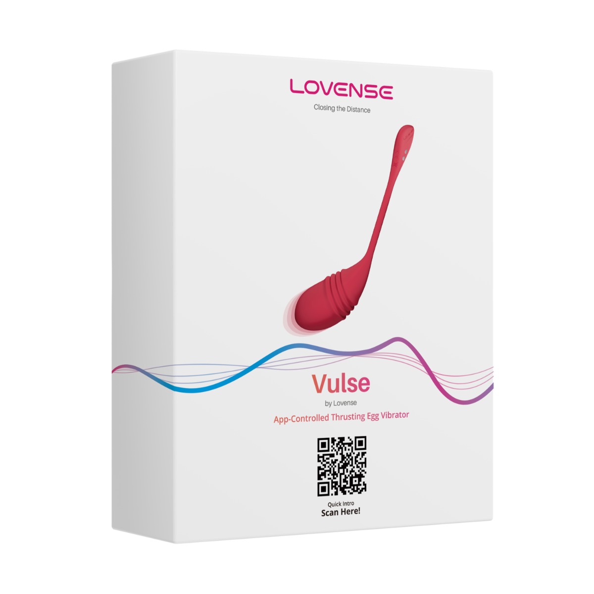 Виброяйцо Lovense Vulse, 20,3 см (красный)