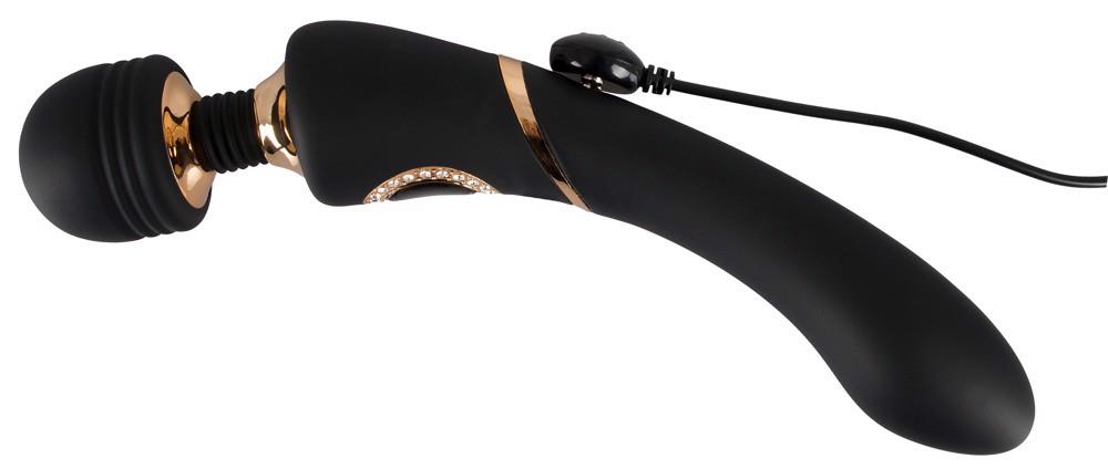 Вибромассажер Cleopatra Wand, 24.2 см (черный)