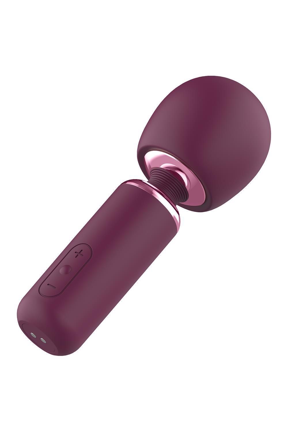 Вибромассажер Glam Bold Travel Wand, 18 см (бордовый)