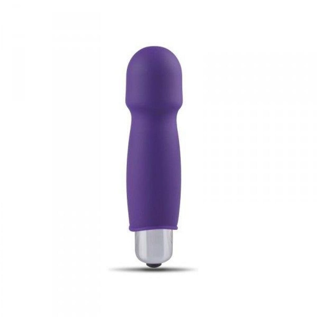 Мини-вибратор Toyz4lovers Mini Finger Fan Wand, 9 см (фиолетовый)