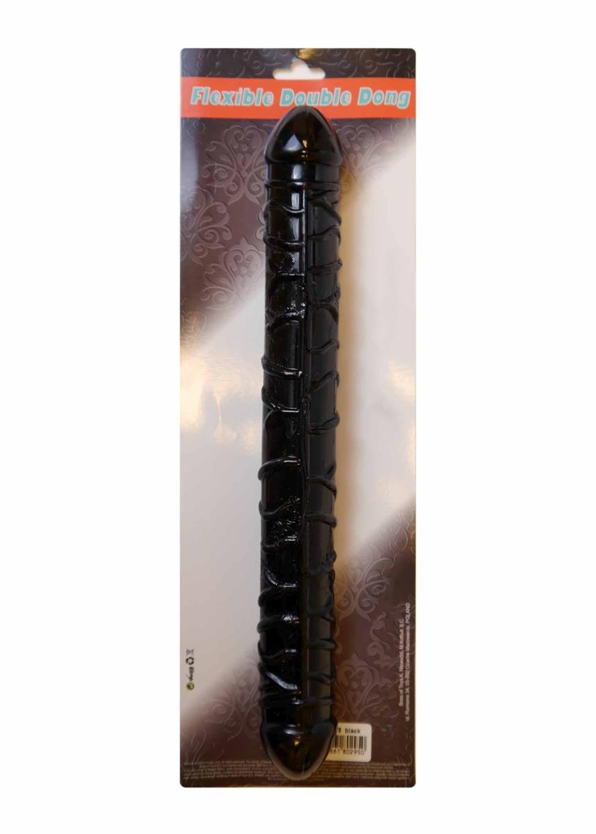 Двухсторонний фаллоимитатор B - Series EasyLove Flexible, 33.5 см (черный)