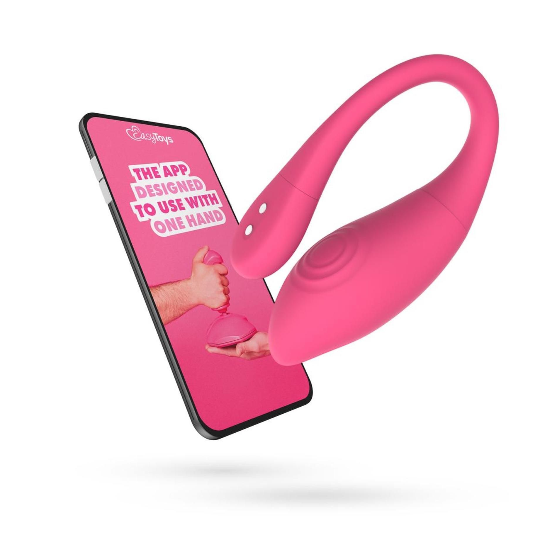 Виброяйцо EasyConnect Aria, 18 см (розовый)