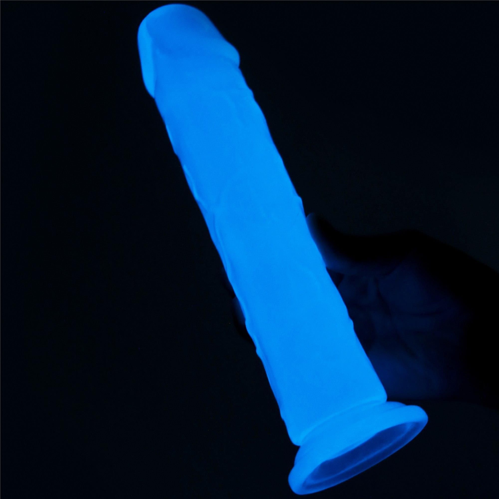 Фаллоимитатор неоновый Lumino Play Dildo, 21 см (синий)