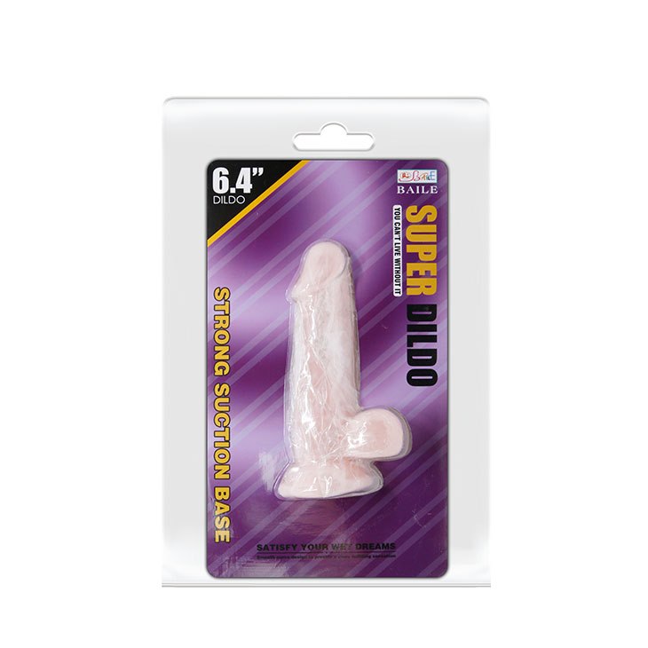 Фаллоимитатор Baile Super Dildo 6.4", 16.5 см (телесный)