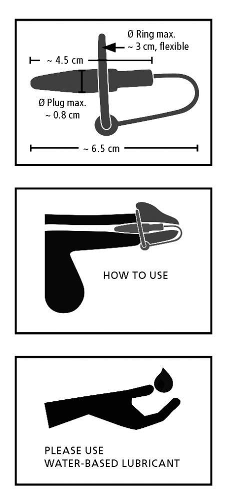 Стимулятор уретры Orion Penis Plug With A Silicone Glans Ring, 4,5 см (серебристый)