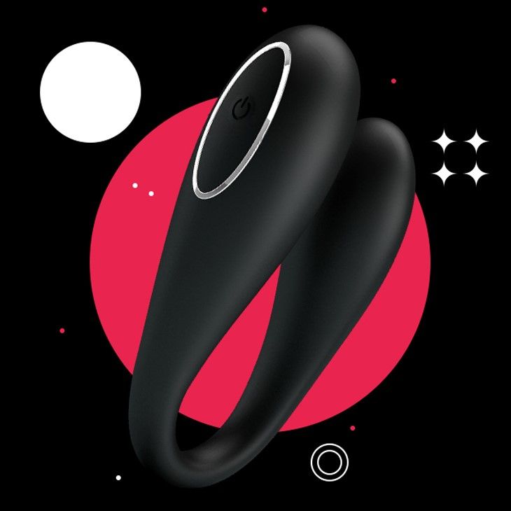 Вибратор для пар Astro Erospace, 9,5 см (черный)