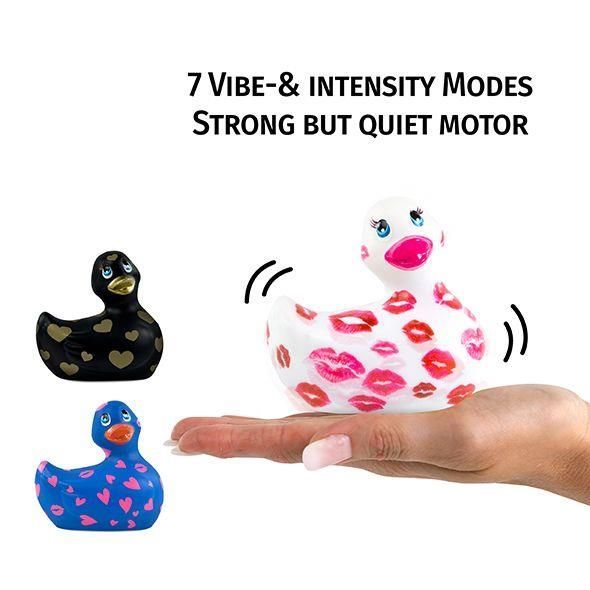Вибратор I Rub My Duckie 2.0, 7,6 см (белый с розовым)