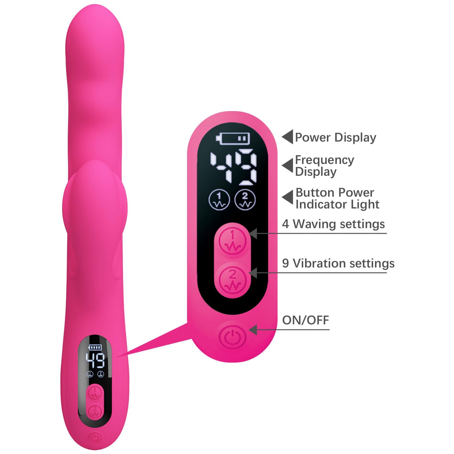 Вибратор-кролик Pretty Love Winters Pink, 25.2 см (розовый)