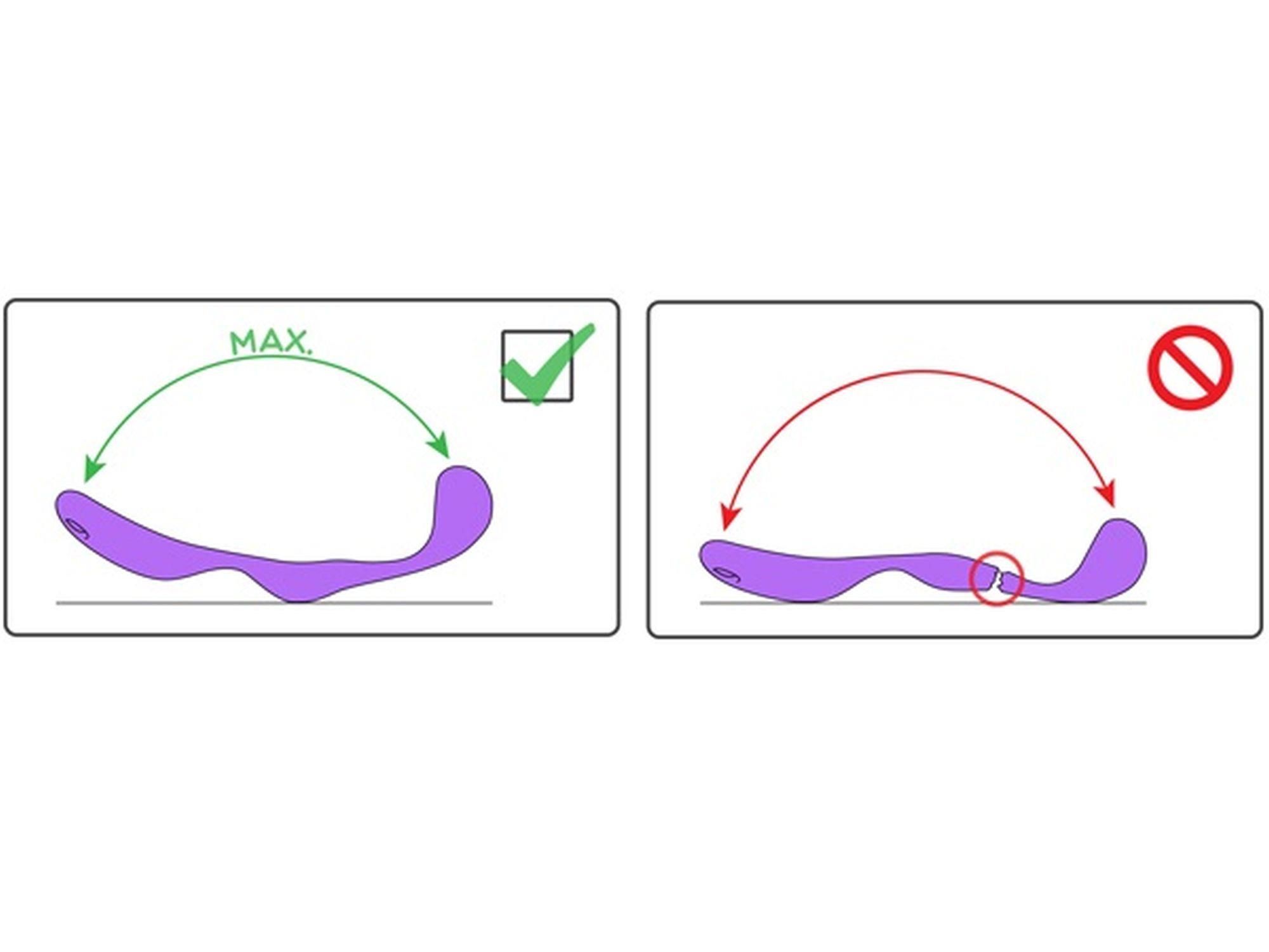 Вибратор Adrien Lastic Mr Hook, 12 см (пурпурный)