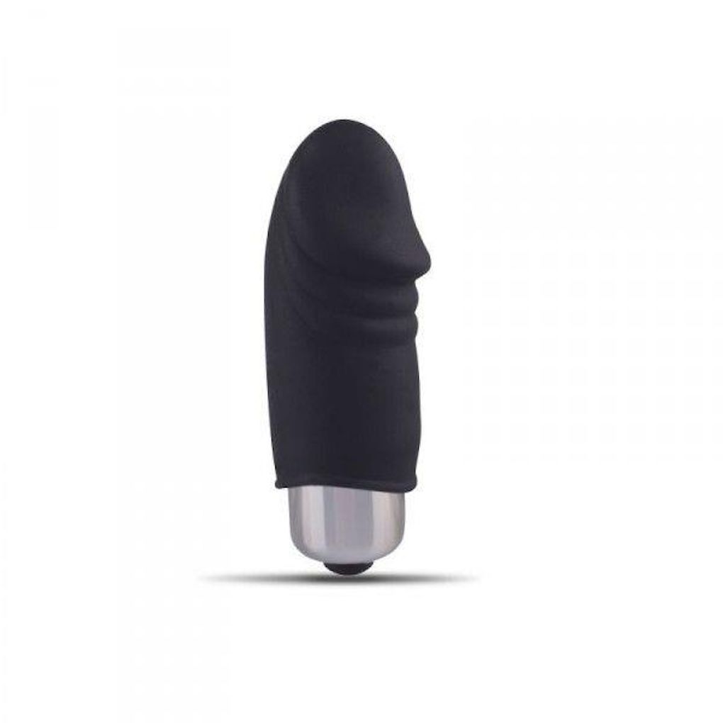 Мини-вибратор Toyz4lovers Mini Finger Fan Real, 6.5 см (черный)