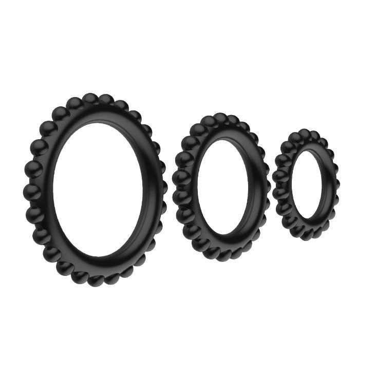 Набор эрекционных колец Baile Titan Cock Ring Set, 3 шт( чёрный )