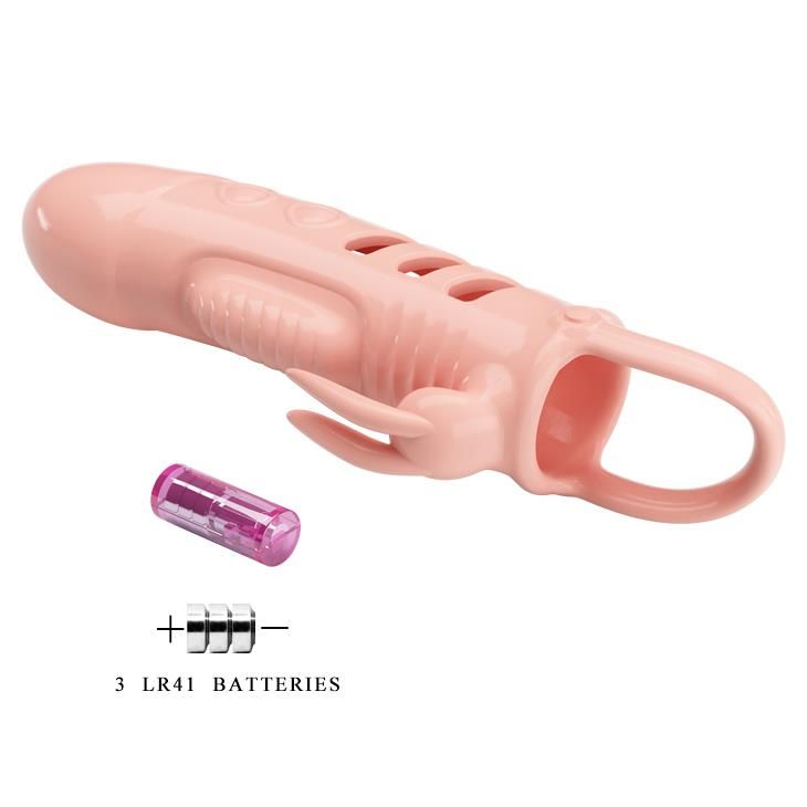 Насадка на пенис Pretty Love Penis Sleeve Sloane, 18,5 см (телесный)