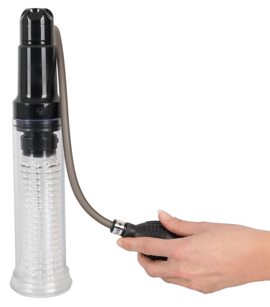Помпа для члена з вібрацією Orion Vibrating Multi Pump & Masturbator, 33,7 см (прозорий)