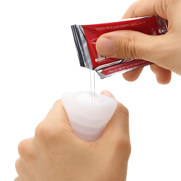Мастурбатор Tenga Pocket Crystal Mist (белый)