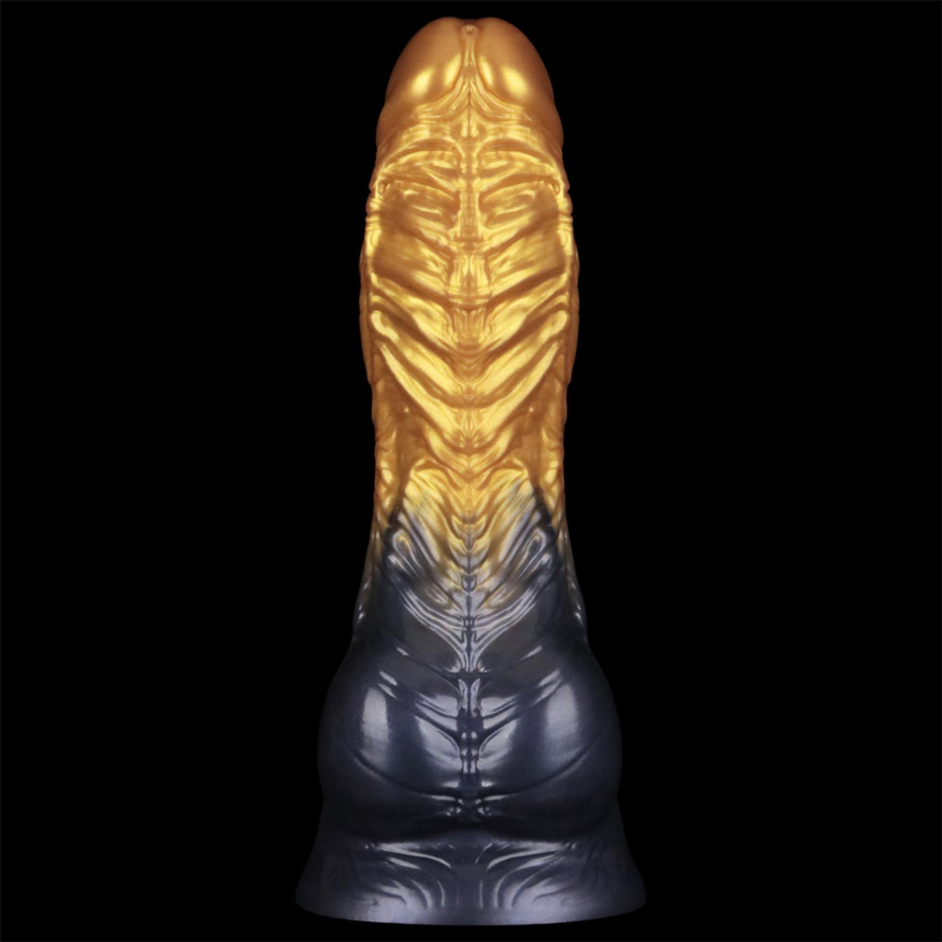Фаллоимитатор Lovetoy Dual Density 8’’, 21 см (золотой)