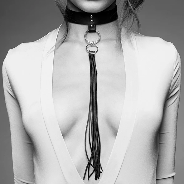 Ошейник с кисточкой Bijoux Indiscrets Maze Tassel Choker (черный)