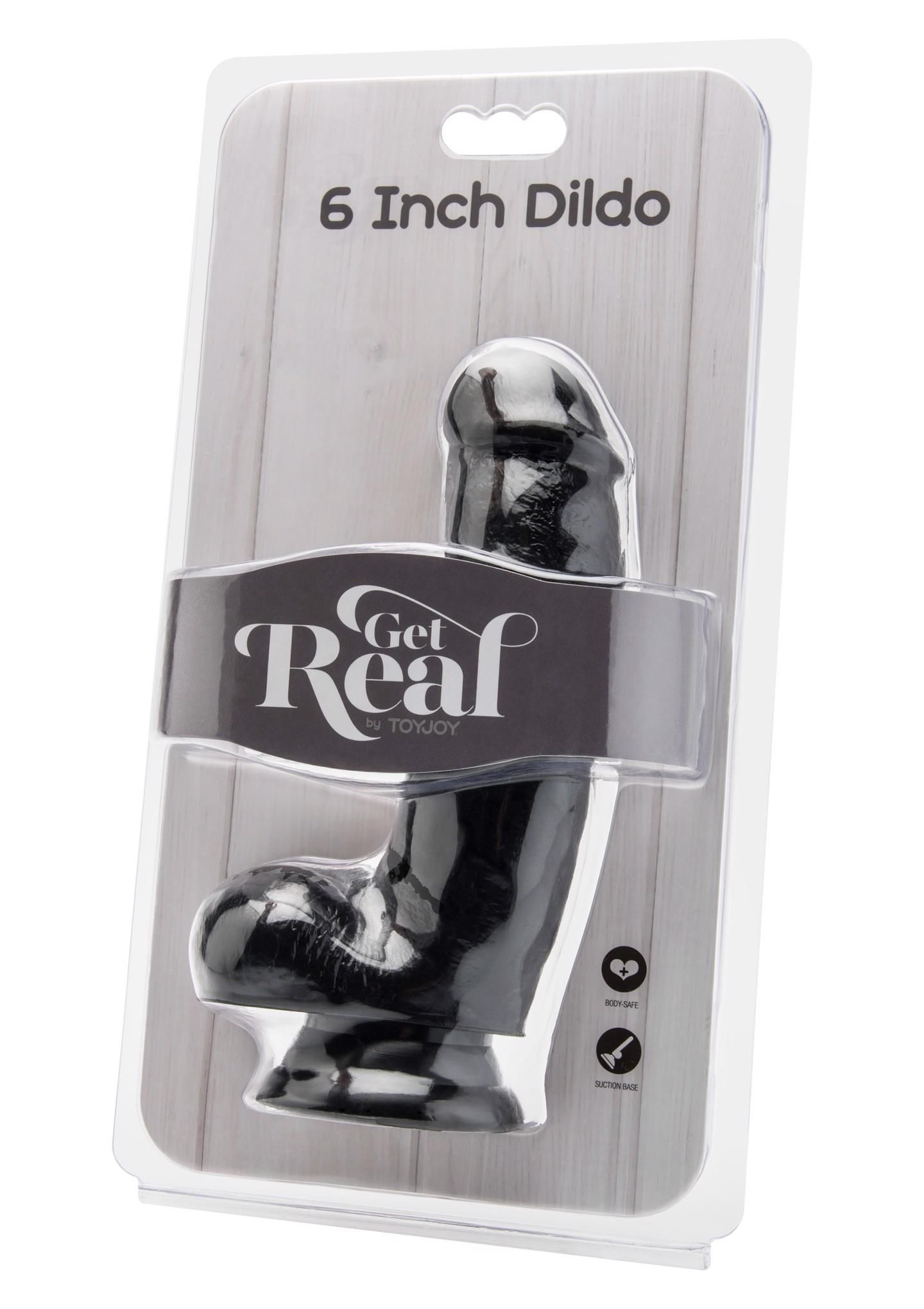Реалистичный фаллоимитатор Get Real ToyJoy, 17 см (черный)