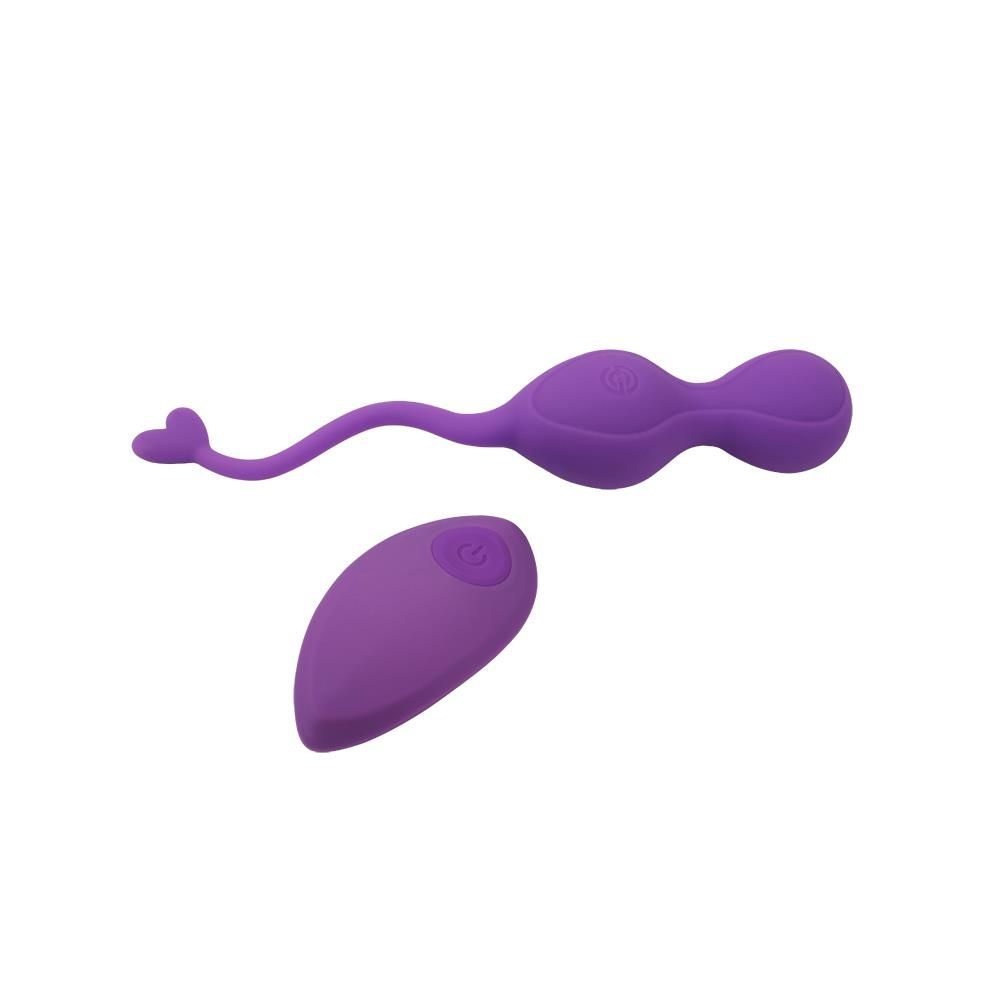 Виброяйцо M-Mello Heart Waves Bullet, 18,5 см (фиолетовый)