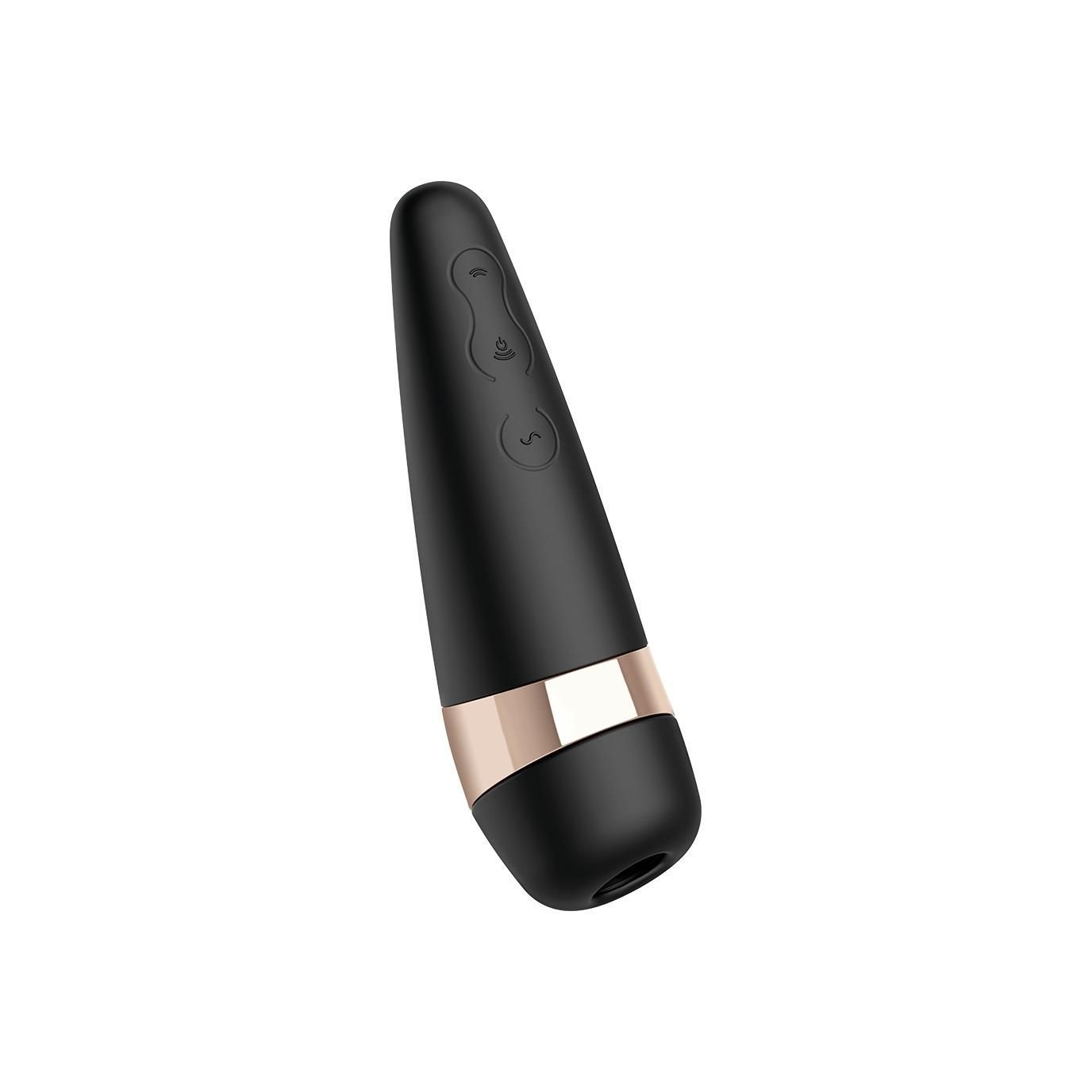Вакуумный стимулятор клитора с вибрацией Satisfyer Pro 3 + (черный)