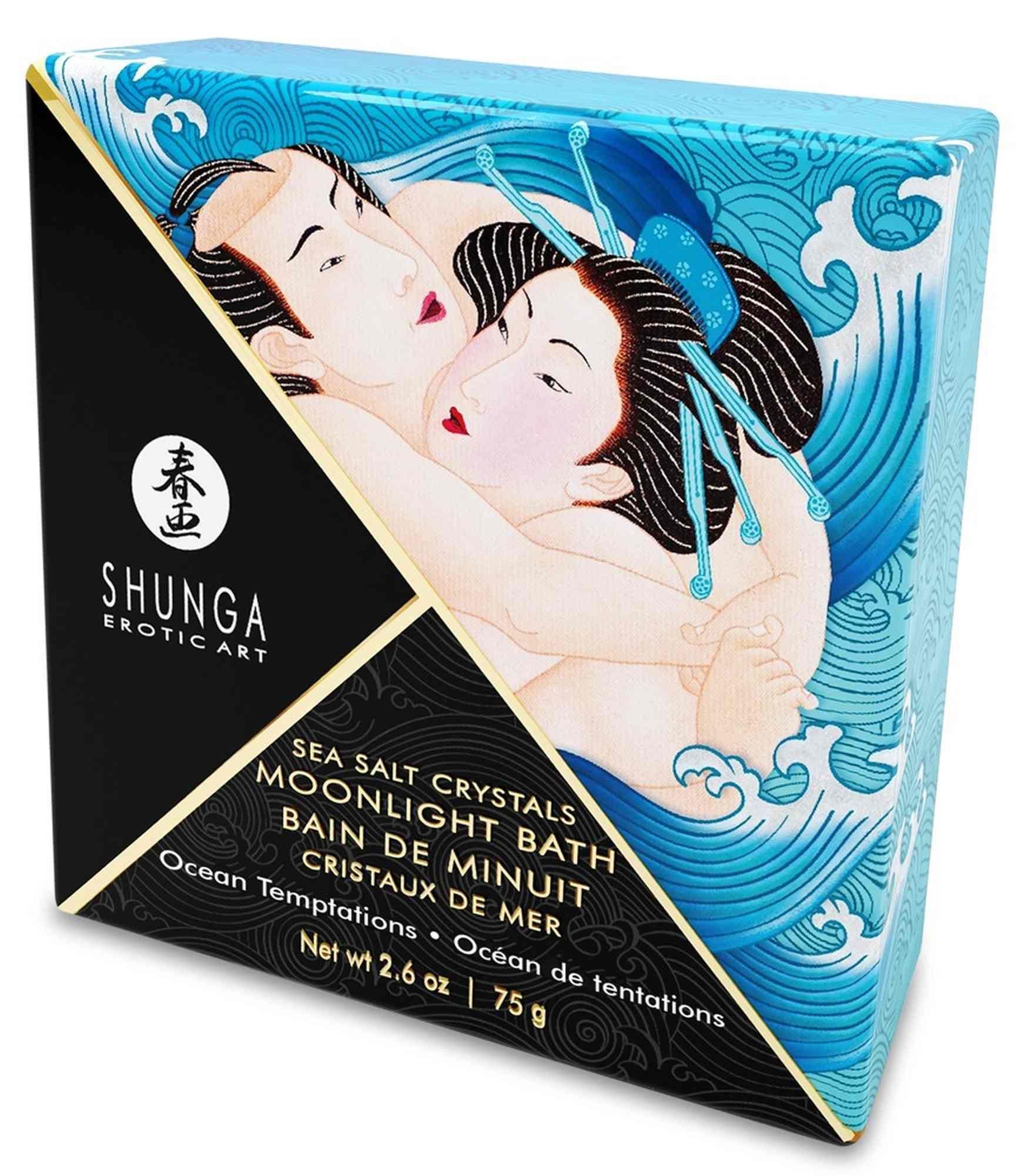 Соль для ванны Shunga Moonlight Bath Ocean Breeze, 75 г (синий)